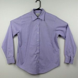 Brooks Brothers 346 Button Down Shirt Purple